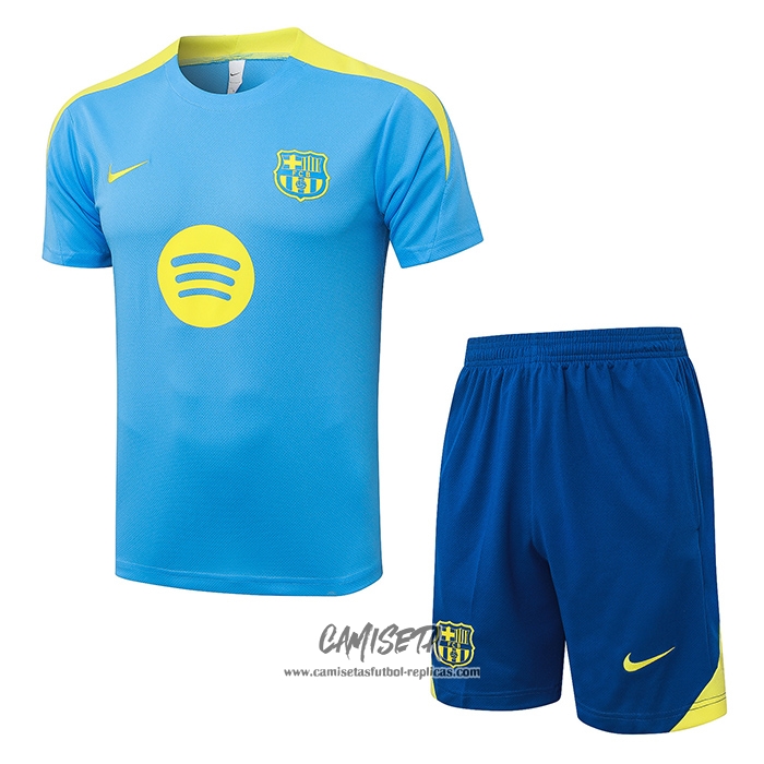 Chandal del Barcelona 2025-2026 Manga Corta Azul - Pantalon Corto